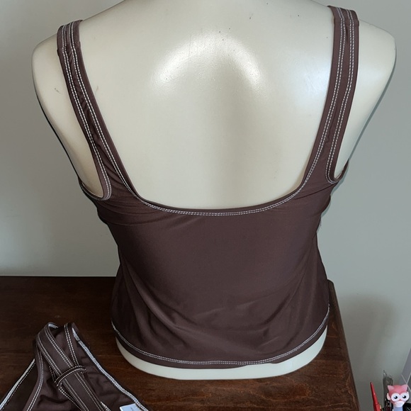 Isaac Mizrahi Tankini Swimsuit Top&Bottoms Size Large - Picture 3 of 8